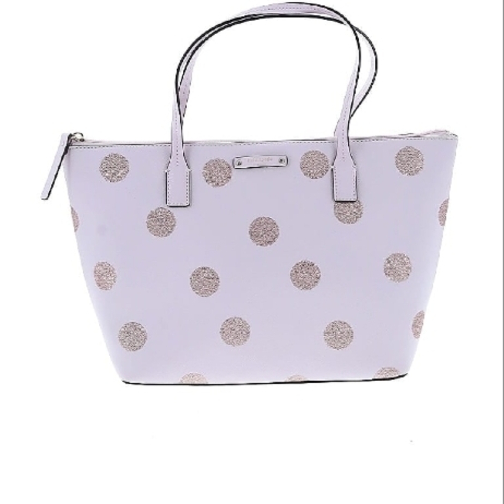 Kate Spade Lavender Polka Dot Tote
